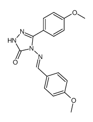 4-((4-methoxybenzylidene)amino)-5-(4-methoxyphenyl)-2,4-dihydro-3H-1,2,4-triazol-3-one