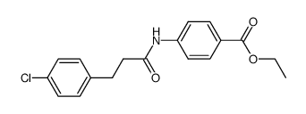 4-(p-Chlorohydrocinnamamido)benzoic acid, ethyl ester