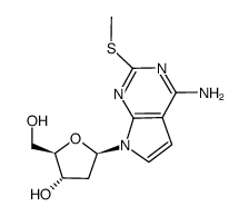 4-Amino-7-(2-desoxy-β-D-erythro-pentofuranosyl)-2-methylthio-7H-pyrrolo(2,3-d)pyrimidin