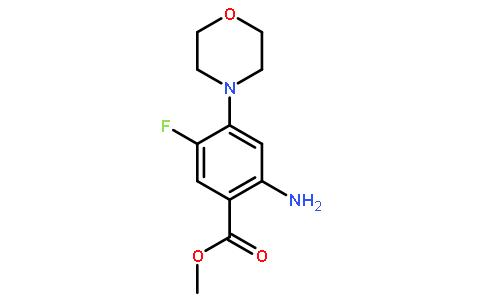 2-氨基-4-(4-吗啉基)-5-氟苯甲酸甲酯(864292-15-9)