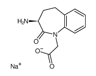 (3S)-3-amino-1-(carboxymethyl)-2,3,4,5-tetrahydro-1H-(1)benzazepin-2-one sodium salt