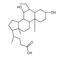Obeticholic Acid Impurity 7/(4R)-4-[(3R,5S,6R,7S,8S,9S,10S,13R,14S,17R)-6-ethyl-3,7-dihydroxy-10,13-dimethyl-2,3,4,5,6,7,8,9,11,12,14,15,16,17-tetradecahydro-1H-cyclopenta[a]phenanthren-17-yl]pentanoic acid