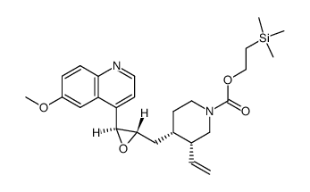 2-(trimethylsilyl)ethyl (3R,4S)-4-(((2S,3S)-3-(6-methoxyquinolin-4-yl)oxiran-2-yl)methyl)-3-vinylpiperidine-1-carboxylate