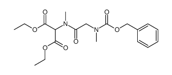 ethyl N-[N-benzyloxycarbonylsarcosyl]-2-ethoxycarbonylsarcosinate