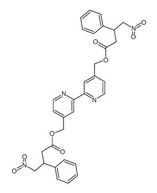 (+/-)-4-nitro-3-phenylbutyric acid 4'-(4-nitro-3-phenylbutyryloxymethyl)-[2,2']bipyridinyl-4-ylmethyl ester