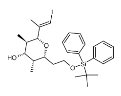 (2R,3R,4S,5R,6R)-2-(2-((tert-butyldiphenylsilyl)oxy)ethyl)-6-((E)-1-iodoprop-1-en-2-yl)-3,5-dimethyltetrahydro-2H-pyran-4-ol
