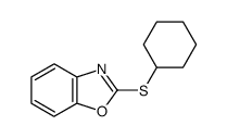 2-(cyclohexylthio)benzo[d]oxazole