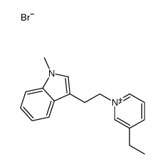 3-[2-(3-ethylpyridin-1-ium-1-yl)ethyl]-1-methylindole,bromide