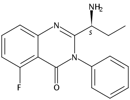 2-[(1S)-1-氨基丙基]-5-氟-3-苯基-4(3H)-喹唑啉酮