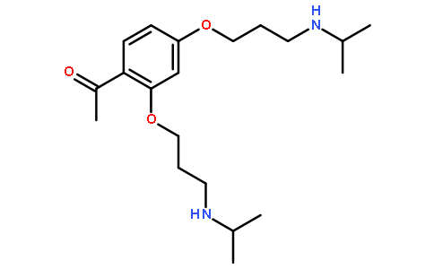 1-[2,4-bis[3-(propan-2-ylamino)propoxy]phenyl]ethanone