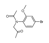N-(4-bromo-2-methoxyphenyl)-N-(2-oxopropyl)acetamide