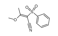 3-Methoxy-3-methyl-2-benzenesulfonylpropenenitrile