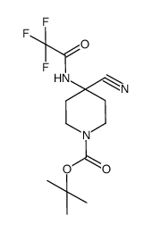4-cyano-4-(2,2,2-trifluoro-acetylamino)-piperidine-1-carboxylic acid tert-butyl ester