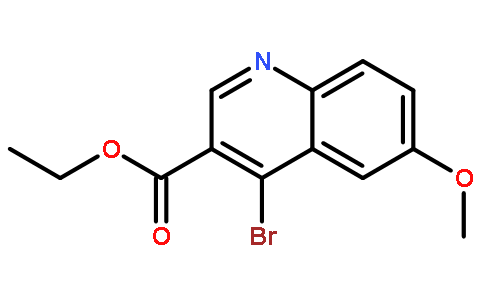 4-溴-6-甲氧基喹啉-3-甲酸乙酯