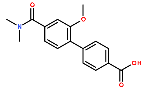 4'-(Dimethylcarbamoyl)-2'-methoxy-4-biphenylcarboxylic acid
