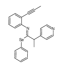 (Z)-phenyl N-[2-(prop-1-ynyl)phenyl]-2-(pyridin-4-yl)propaneselenoimidate