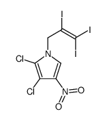 2,3-dichloro-4-nitro-1-(2,3,3-triiodoprop-2-enyl)pyrrole