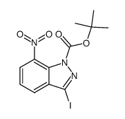 1-N-tert-butyl-oxycarbonyl-3-iodo-7-nitroindazole