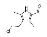 4-(2-chloroethyl)-3,5-dimethyl-1H-pyrrole-2-carbaldehyde