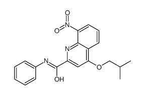 4-(2-methylpropoxy)-8-nitro-N-phenylquinoline-2-carboxamide