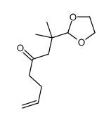 2-(1,3-dioxolan-2-yl)-2-methyloct-7-en-4-one