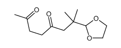 7-(1,3-dioxolan-2-yl)-7-methyloctane-2,5-dione