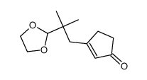 3-[2-(1,3-dioxolan-2-yl)-2-methylpropyl]cyclopent-2-en-1-one