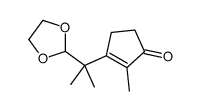 3-[2-(1,3-dioxolan-2-yl)propan-2-yl]-2-methylcyclopent-2-en-1-one