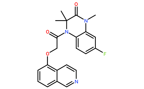 7-氟-3,4-二氢-4-[(5-异喹啉氧基)乙酰基]-1,3,3-三甲基-2(1H)-喹噁啉酮