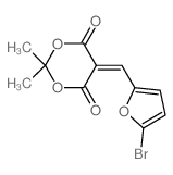 1,3-Dioxane-4,6-dione, 5-[(5-bromo-2-furanyl)methylene]-2,2-dimethyl- (en)