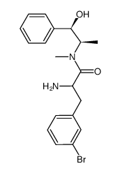 2-amino-3-(3-bromo-phenyl)-N-((2R)-hydroxy-(1R)-methyl-2-phenyl-ethyl)-N-methyl-propionamide