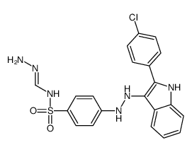 N-amino-N'-[4-[2-[2-(4-chlorophenyl)-1H-indol-3-yl]hydrazinyl]phenyl]sulfonylmethanimidamide