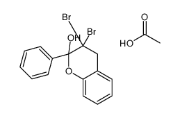 acetic acid,3,3-dibromo-2-phenyl-4H-chromen-2-ol