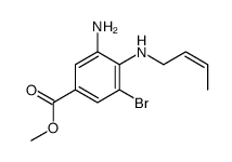 methyl 3-amino-5-bromo-4-(but-2-enylamino)benzoate