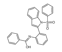 N-[2-[1-(benzenesulfonyl)indol-2-yl]phenyl]benzamide