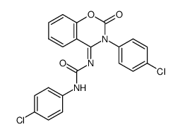 4-[N-[N-(4-chlorophenyl)carbamoyl]imino]-3-(4-chlorophenyl)-2H-1,3-benzoxazin-2-one