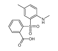 2-[5-methyl-2-(methylamino)phenyl]sulfonylbenzoic acid