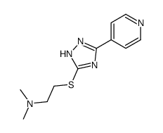 N,N-dimethyl-2-[(5-pyridin-4-yl-1H-1,2,4-triazol-3-yl)sulfanyl]ethanamine