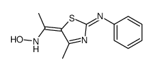 N-[1-(4-methyl-2-phenylimino-1,3-thiazol-5-ylidene)ethyl]hydroxylamine