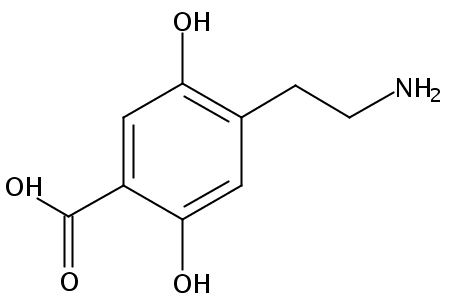 4-(2-aminoethyl)-2,5-dihydroxybenzoic acid