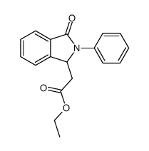 ethyl 2-(3-oxo-2-phenyl-1H-isoindol-1-yl)acetate
