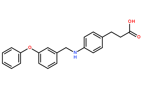 4-[[(3-苯氧基苯基)甲基]氨基]苯丙酸