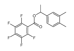 1-(3,4-dimethylphenyl)ethyl 2,3,4,5,6-pentafluorobenzoate