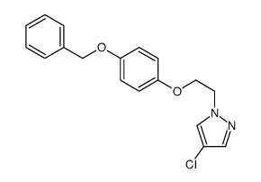 4-chloro-1-[2-(4-phenylmethoxyphenoxy)ethyl]pyrazole