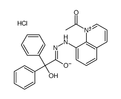 N'-(1-acetylquinolin-1-ium-8-yl)-2-hydroxy-2,2-diphenylacetohydrazide,chloride