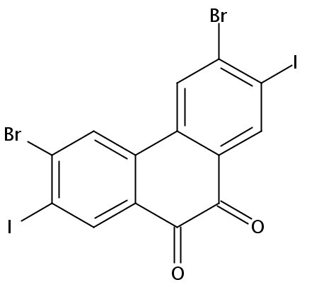 3,6-二溴-2,7-二碘-菲-9,10-二酮