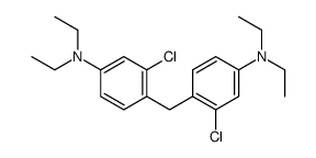 3-chloro-4-[[2-chloro-4-(diethylamino)phenyl]methyl]-N,N-diethylaniline