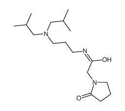 N-[3-[bis(2-methylpropyl)amino]propyl]-2-(2-oxopyrrolidin-1-yl)acetamide