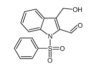 1-(benzenesulfonyl)-3-(hydroxymethyl)indole-2-carbaldehyde