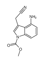 methyl 4-amino-3-(cyanomethyl)indole-1-carboxylate